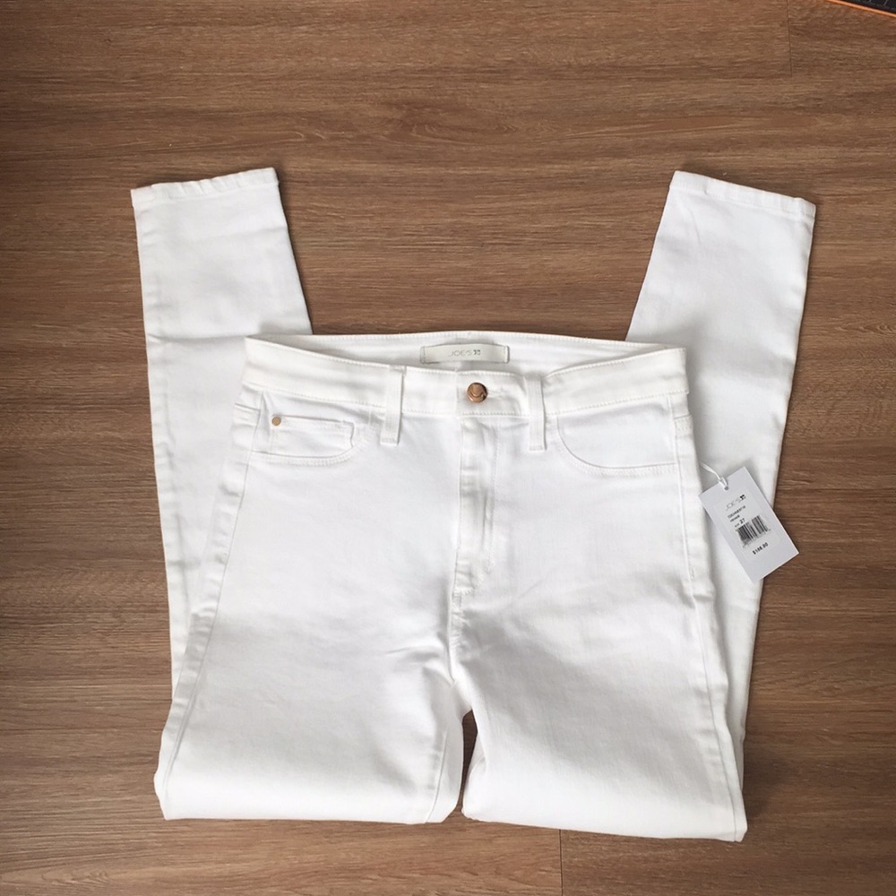 Joe’s Jeans white skinny jeans high waisted NWT
